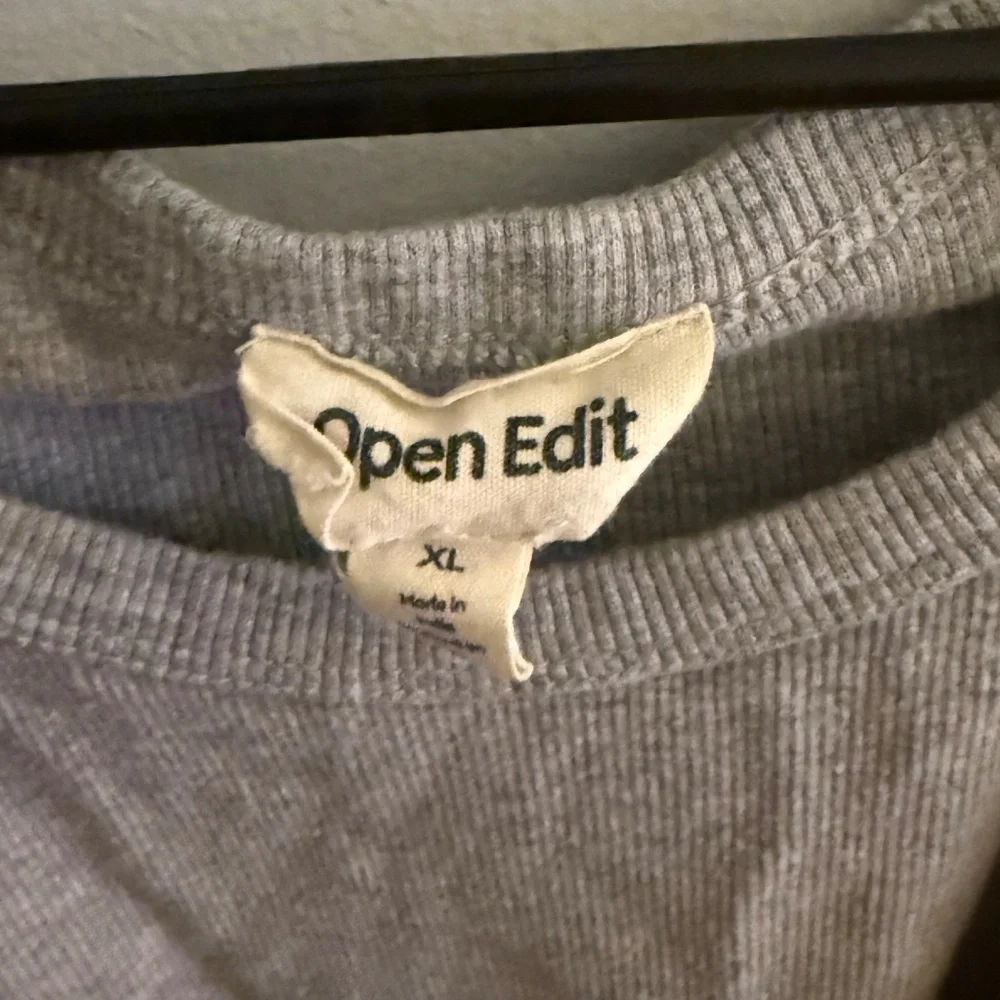 Open Edit Crop Ribbed Tank - Picture 3 of 3